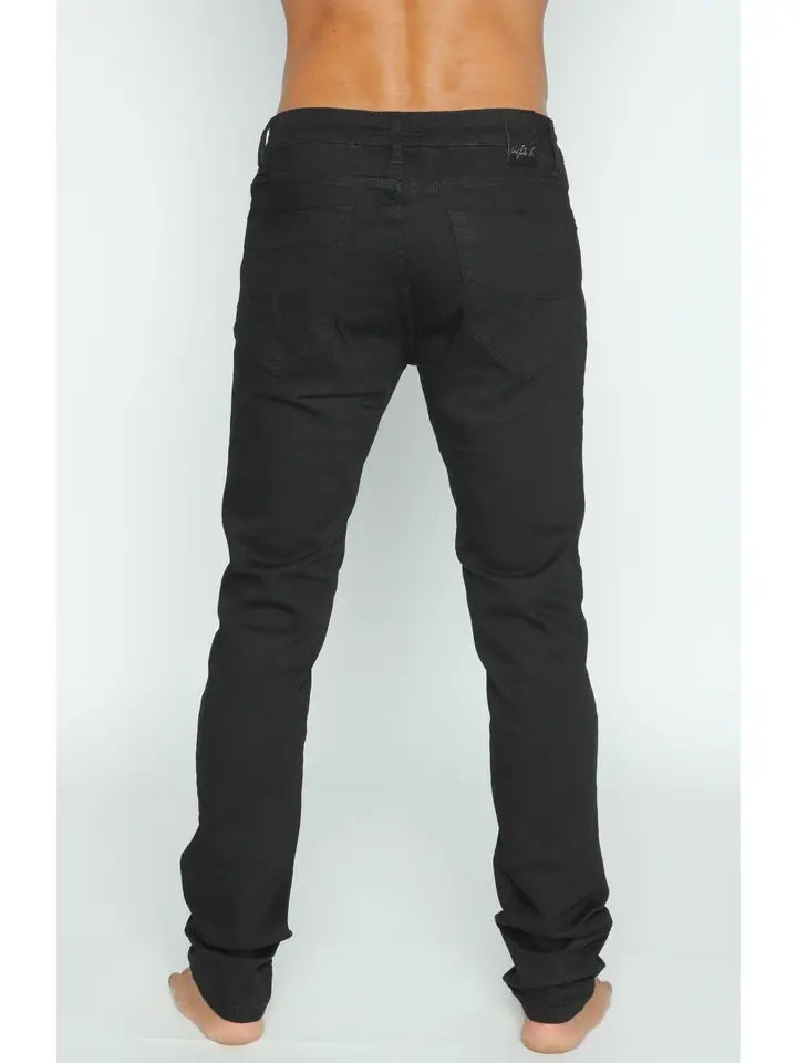 Slim Fit Stretch Black Denim Jeans