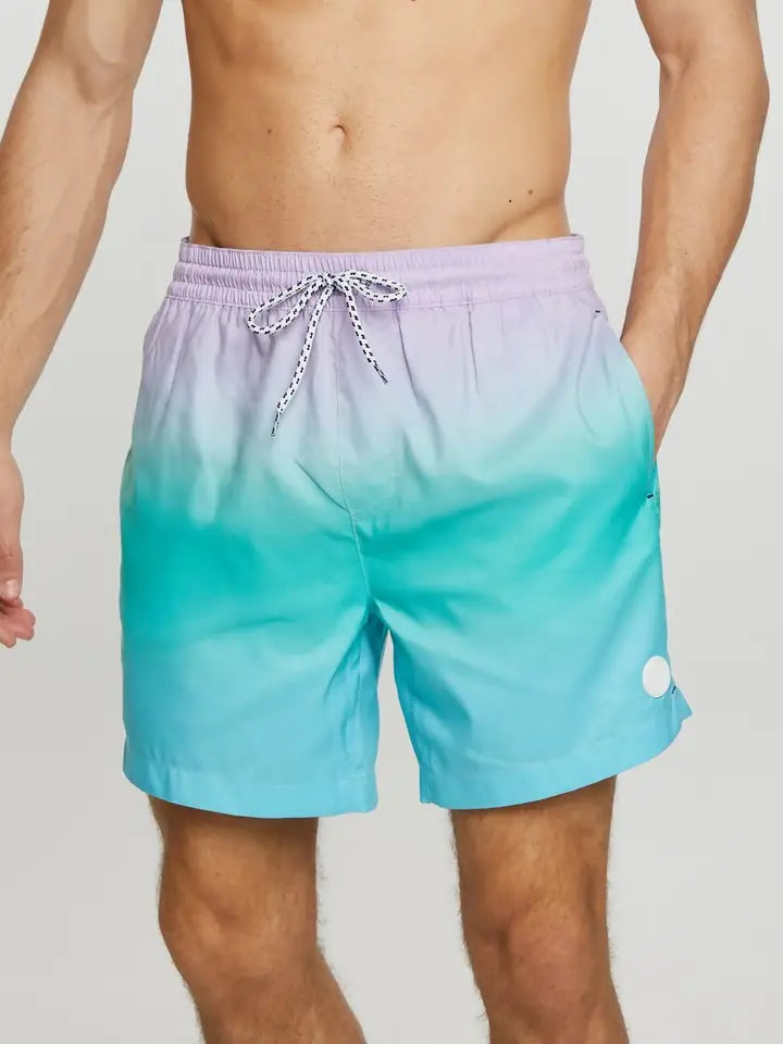 Ombre Dip Dye Swim Short