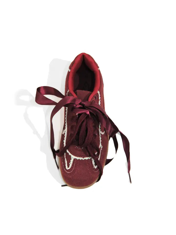 Lace & Satin Sneakers