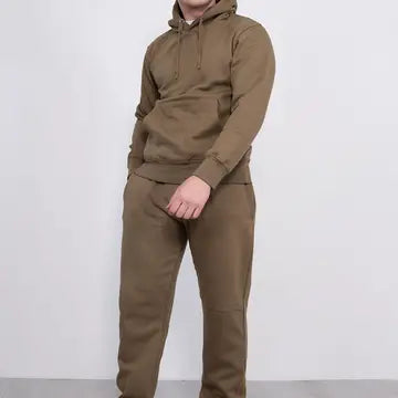 Basic Pulllover Hood Tracksuit