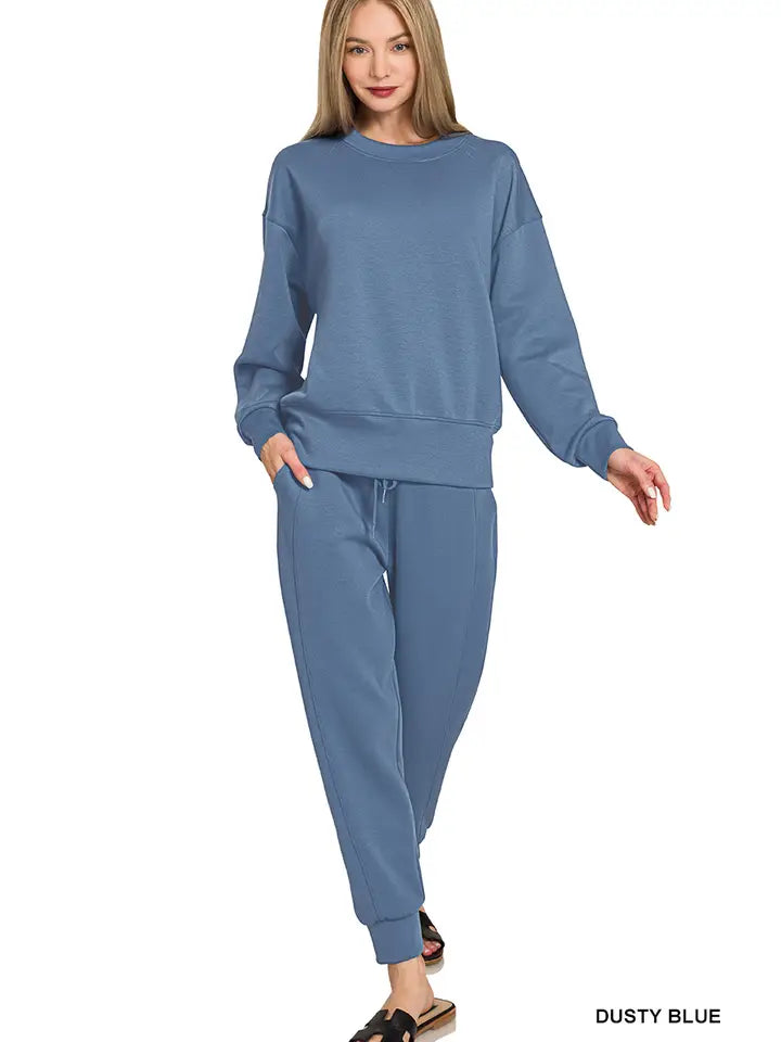 Scuba Crewneck Pullover & Joggers 2 Pc Set
