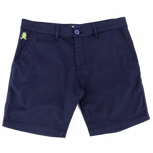Navy Frog Chino Shorts