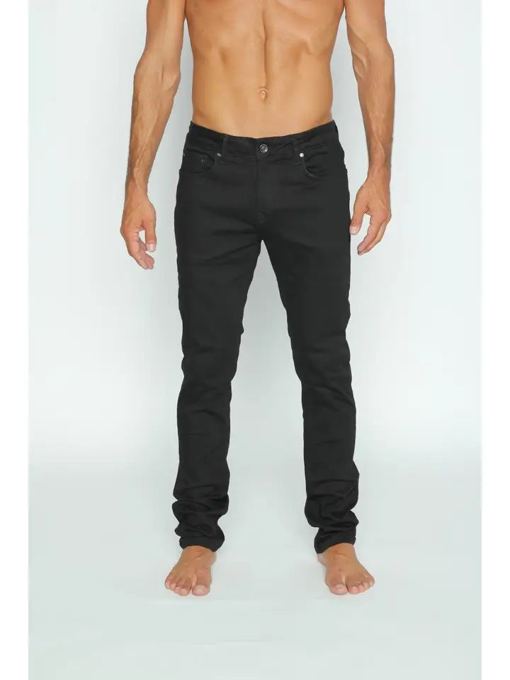 Slim Fit Stretch Black Denim Jeans