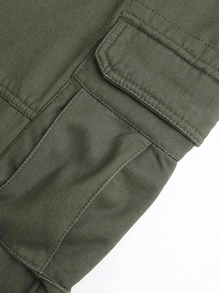 Men's Solid Color Cargo Pants