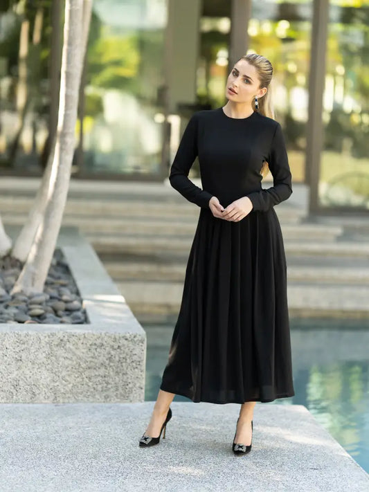 Pleated Skirt Dress