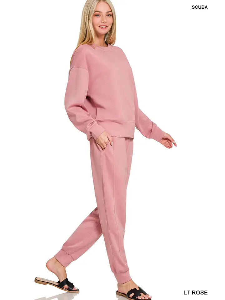 Scuba Crewneck Pullover & Joggers 2 Pc Set