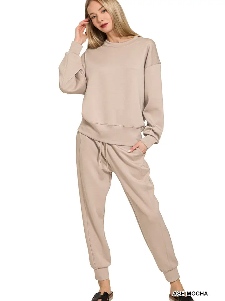 Scuba Crewneck Pullover & Joggers 2 Pc Set