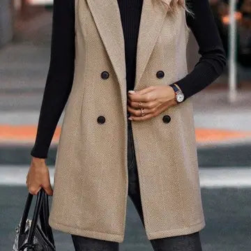 AUTUMN/WINTER Fashion Sleeveless Blazer