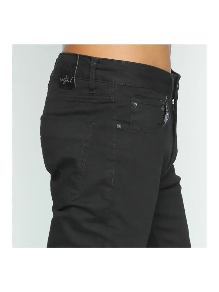 Slim Fit Stretch Black Denim Jeans