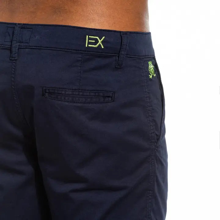Navy Frog Chino Shorts