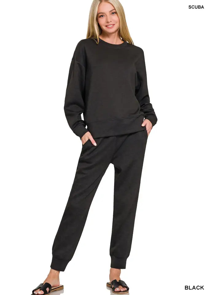 Scuba Crewneck Pullover & Joggers 2 Pc Set