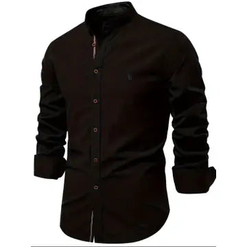 Men's Full Size Button Down Embroidered Shirt