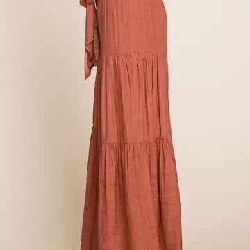 Tie Front Ruched Waist Back Pants