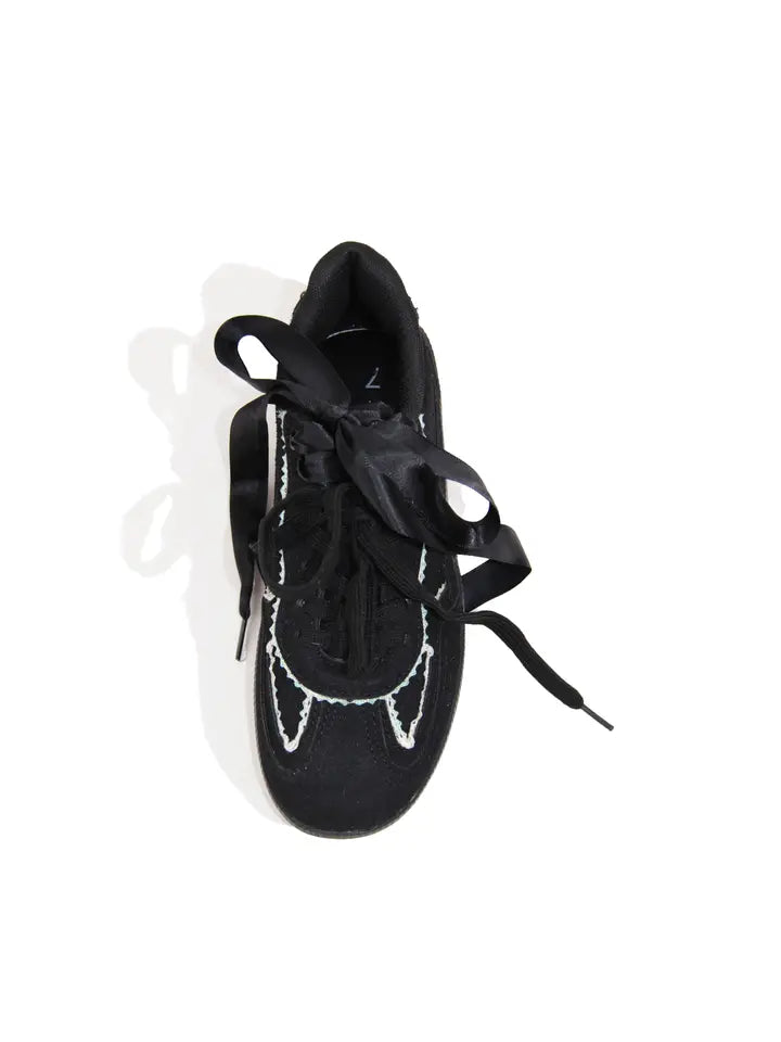 Lace & Satin Sneakers