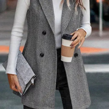 AUTUMN/WINTER Fashion Sleeveless Blazer