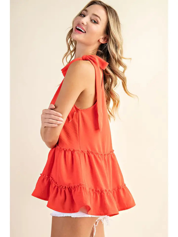 Bow Tie Neck Women's Blouse