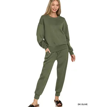 Scuba Crewneck Pullover & Joggers 2 Pc Set
