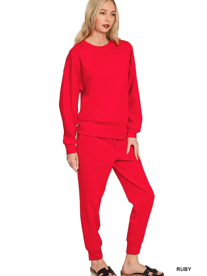 Scuba Crewneck Pullover & Joggers 2 Pc Set