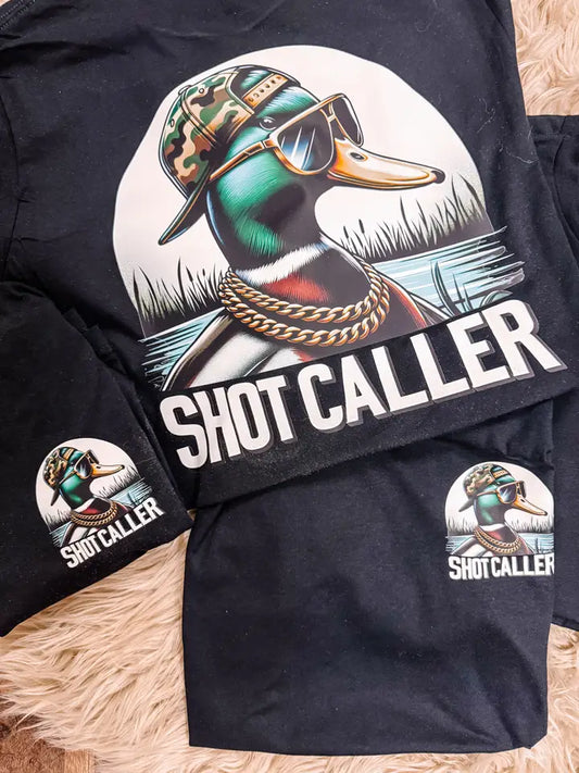 Shot Caller Mallard Duck Hunting Men's Graphic Tee