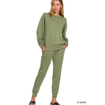 Scuba Crewneck Pullover & Joggers 2 Pc Set