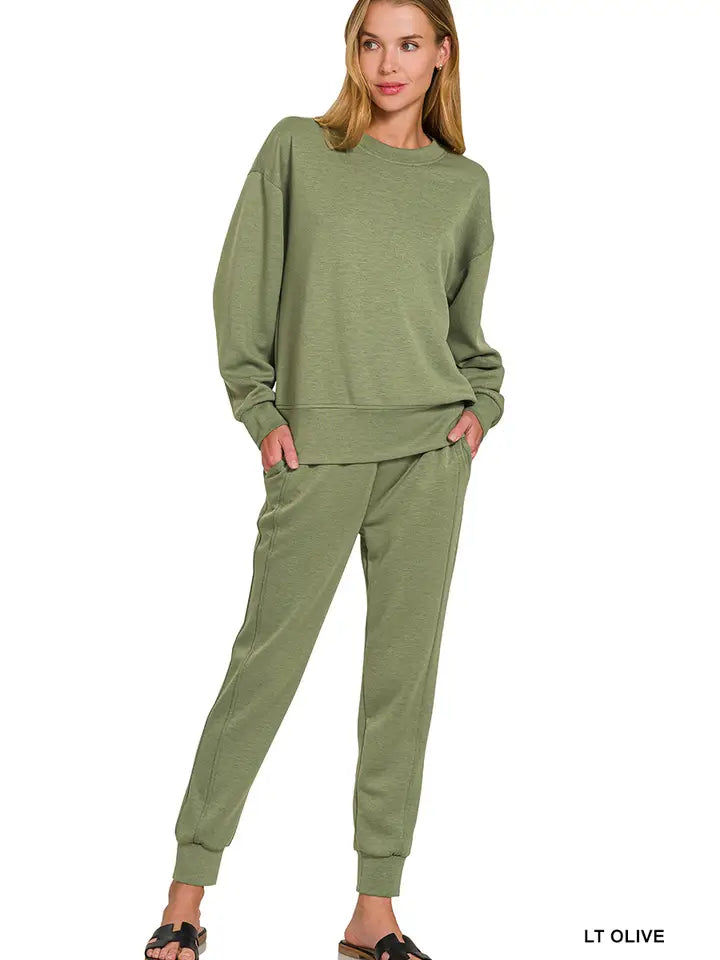 Scuba Crewneck Pullover & Joggers 2 Pc Set