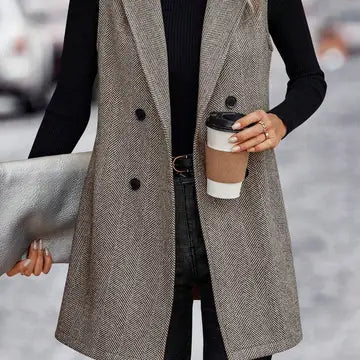 AUTUMN/WINTER Fashion Sleeveless Blazer