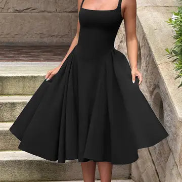 Elegant Strapless Dress in Navy Black and Wine For Events