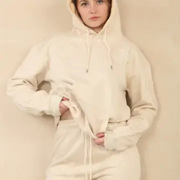 Oversized Crucifix Cros Hoodie with Wide Leg Trouser