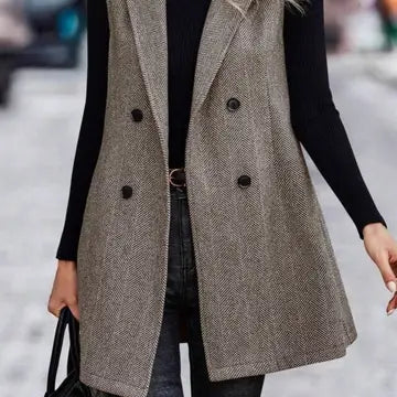 AUTUMN/WINTER Fashion Sleeveless Blazer