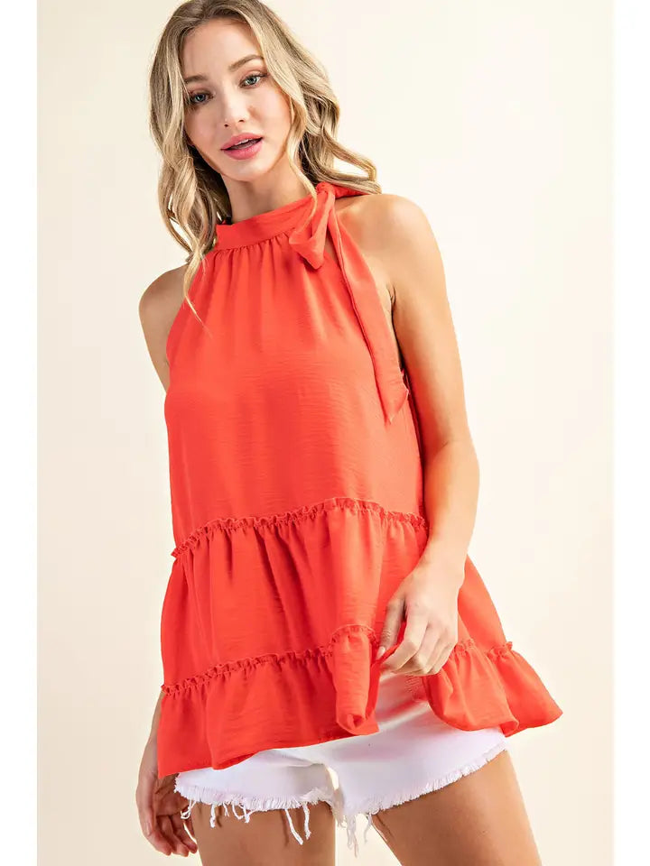 Bow Tie Neck Women's Blouse