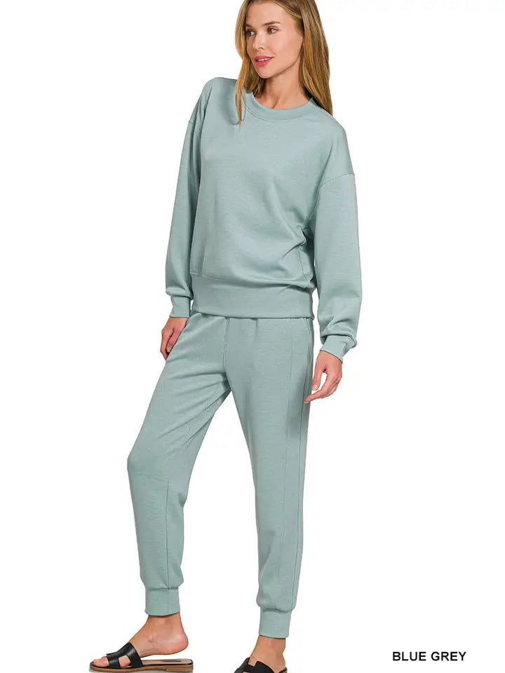 Scuba Crewneck Pullover & Joggers 2 Pc Set