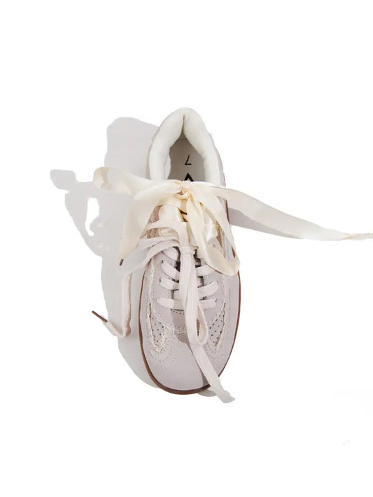 Lace & Satin Sneakers