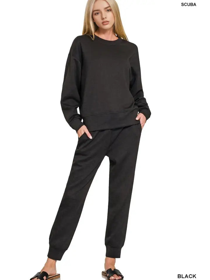 Scuba Crewneck Pullover & Joggers 2 Pc Set